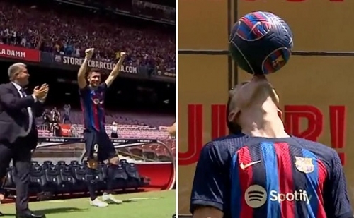 Lewandowski helyett Lewandinho mutatkozott be a Camp Nouban