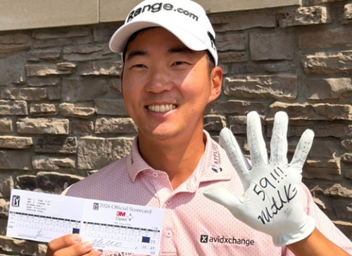 „Majdnem rekorddal” került be Kim a golf történelemkönyvébe