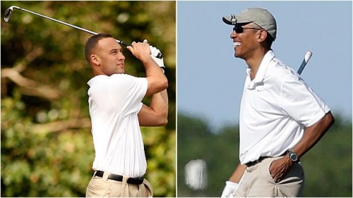 Obama Las Vegasban golfozott
