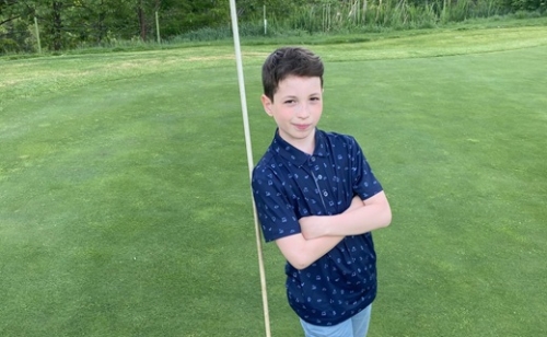 Hole-in-one 9 évesen a Continental pályán